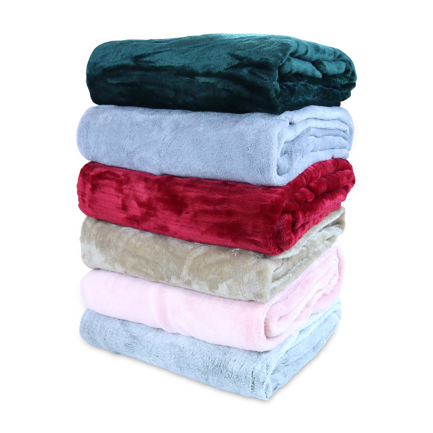 Coral Fleece Throw Blankets, Assorted Colors, 50x60 various colors
