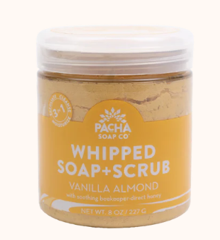 Vanilla Almond Whipped Soap + Scrub